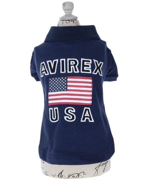 AVIREX(アヴィレックス)の「AVIREX/U.S FLAGポロシャツ(ペットウェア・メンズ・イエロー/ネイビー・S/XS/3M/L/M/3L/3S/2L)」の11枚目の写真