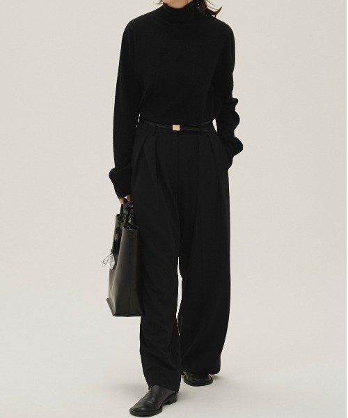 TODAYFUL(トゥデイフル)の「Doubletuck Twill Trousers(その他パンツ・レディース・ブラック/アイボリー・36inch/38inch)」の9枚目の写真