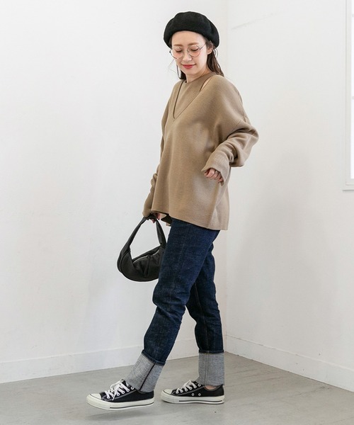 PICHI(ピイチ)の「VネックニットSET(ニット/セーター・レディース・ブラック/モカ・FREE)」の16枚目の写真