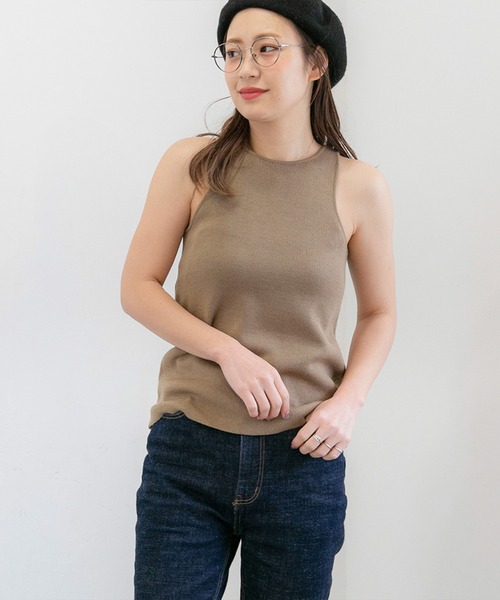 PICHI(ピイチ)の「VネックニットSET(ニット/セーター・レディース・ブラック/モカ・FREE)」の19枚目の写真