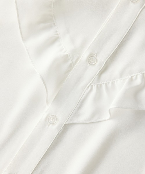 ROPE' PICNIC（ロペピクニック）の「ドット/無地フリルブラウス（シャツ/ブラウス・レディース・ホワイト/ブラック/ホワイト系その他/ブラック系その他/ベージュ系その他・38）」の20枚目の写真