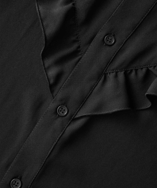 ROPE' PICNIC（ロペピクニック）の「ドット/無地フリルブラウス（シャツ/ブラウス・レディース・ホワイト/ブラック/ホワイト系その他/ブラック系その他/ベージュ系その他・38）」の10枚目の写真