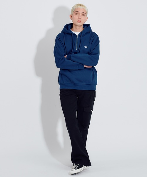 FCMM(エフシーエムエム)の「【日本限定アイテム】HALF ZIP HOODIE/ハーフジップフーディー(パーカー・メンズ・グレー/ブラック/ネイビー・LARGE/MEDIUM)」の17枚目の写真