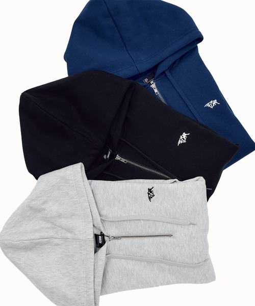 FCMM(エフシーエムエム)の「【日本限定アイテム】HALF ZIP HOODIE/ハーフジップフーディー(パーカー・メンズ・グレー/ブラック/ネイビー・LARGE/MEDIUM)」の15枚目の写真
