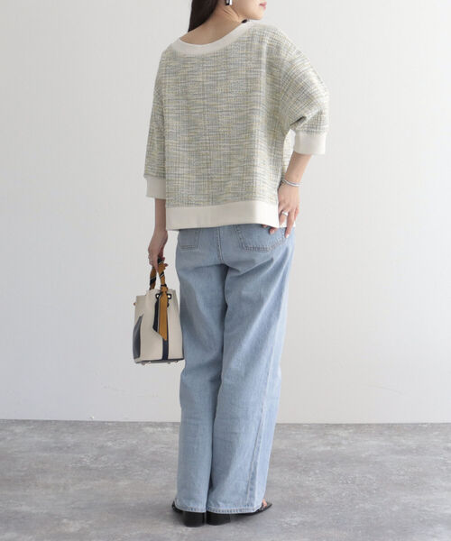 fredy emue（フレディエミュ）の「ツィードニットソープルオーバー（Tシャツ/カットソー・レディース・ブラック系その他/ブルー系その他/イエロー系その他・38）」の19枚目の写真