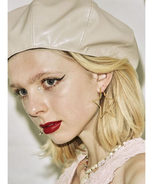 jouetie（ジュエティ）の「スターフープピアス（ピアス（両耳用）・レディース・シルバー/ゴールド・FREE）」の3枚目の写真