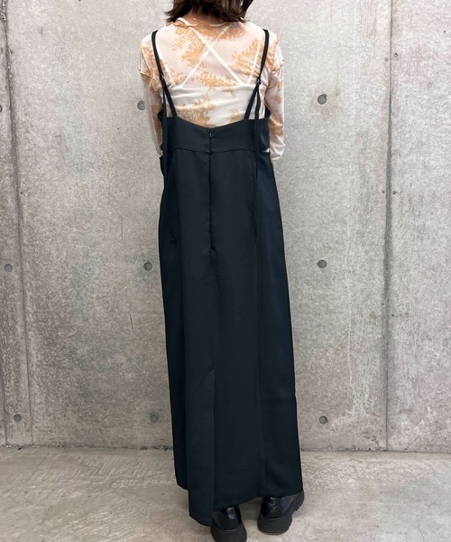 byYOUANCE(バイユアンス)の「カットアウトキャミワンピース(ワンピース・レディース・グレー系その他/ブラック・FREE)」の15枚目の写真