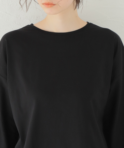 B.C STOCK(ベーセーストック)の「ヨークフレアー カットプルオーバー(Tシャツ/カットソー・レディース・ホワイト/ブラック・FREE)」の9枚目の写真