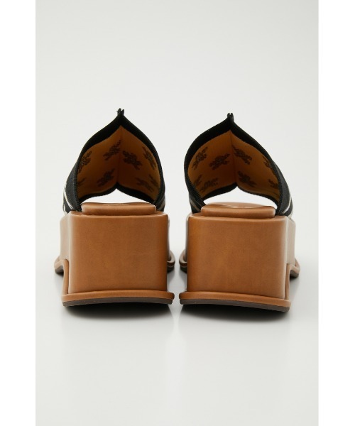 RODEO CROWNS WIDE BOWL(ロデオクラウンズワイドボウル)の「PATTERN KNIT WADGE SANDAL(サンダル・レディース・ブラック系その他/グリーン系その他・MEDIUM/LARGE)」の12枚目の写真