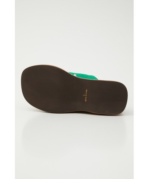 RODEO CROWNS WIDE BOWL(ロデオクラウンズワイドボウル)の「PATTERN KNIT WADGE SANDAL(サンダル・レディース・ブラック系その他/グリーン系その他・MEDIUM/LARGE)」の11枚目の写真