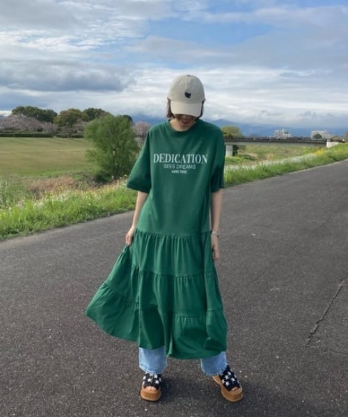 RODEO CROWNS WIDE BOWL(ロデオクラウンズワイドボウル)の「PATTERN KNIT WADGE SANDAL(サンダル・レディース・ブラック系その他/グリーン系その他・MEDIUM/LARGE)」の19枚目の写真