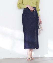 N.（N. Natural Beauty Basic） | 【S Size Line】◆サイドスリットデニムスカート(デニムスカート)