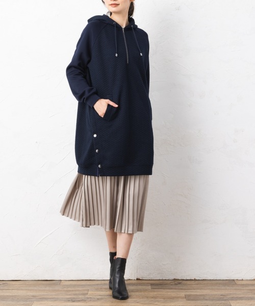 aunt lily(アントリリー)の「プリーツドッキングマルチワンピース(ワンピース・レディース・ライトグレー/カーキ・11号/13号/15号/9号)」の6枚目の写真