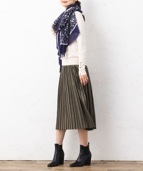 aunt lily(アントリリー)の「プリーツドッキングマルチワンピース(ワンピース・レディース・ライトグレー/カーキ・11号/13号/15号/9号)」の16枚目の写真