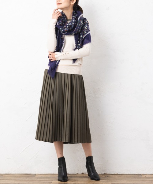 aunt lily(アントリリー)の「プリーツドッキングマルチワンピース(ワンピース・レディース・ライトグレー/カーキ・11号/13号/15号/9号)」の17枚目の写真