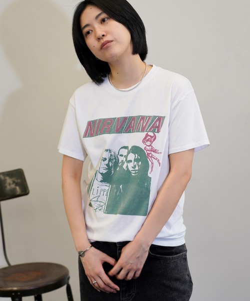 THRIFTY LOOK(スリフティールック)の「THRIFTY LOOK / スリフティールック THRIFTY"NIRVANA"TEE ニルバーナ バンドTシャツ バンT(Tシャツ/カットソー・メンズ・ホワイト系その他/ホワイト・X-LARGE/LARGE/MEDIUM)」の10枚目の写真