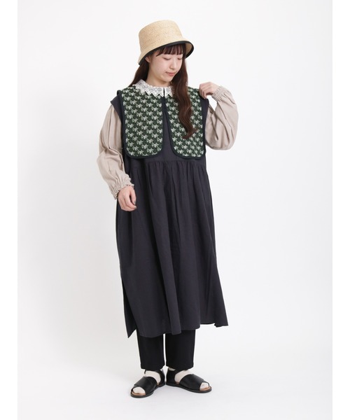 Samansa Mos2（サマンサ モスモス）の「【リンネル5月号掲載アイテム】【UVカット】毎日履きたい楽ちんパンツ（その他パンツ・レディース・ブラック/オフホワイト/ベージュ/キナリ・ﾌﾘ-）」の8枚目の写真