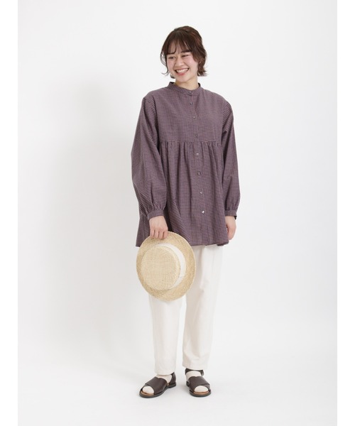 Samansa Mos2（サマンサ モスモス）の「【リンネル5月号掲載アイテム】【UVカット】毎日履きたい楽ちんパンツ（その他パンツ・レディース・ブラック/オフホワイト/ベージュ/キナリ・ﾌﾘ-）」の14枚目の写真