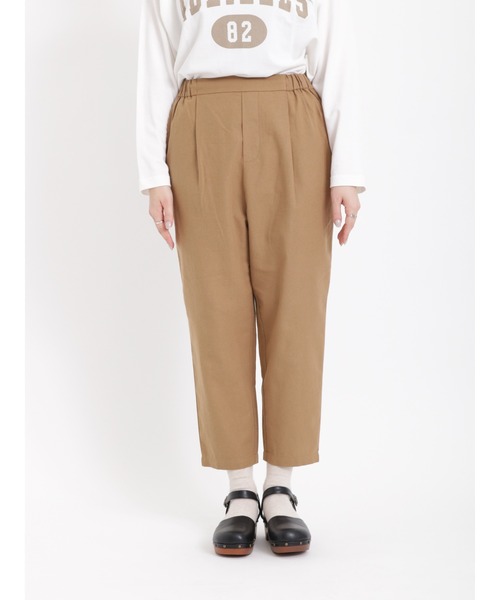 Samansa Mos2（サマンサ モスモス）の「【リンネル5月号掲載アイテム】【UVカット】毎日履きたい楽ちんパンツ（その他パンツ・レディース・ブラック/オフホワイト/ベージュ/キナリ・ﾌﾘ-）」の22枚目の写真