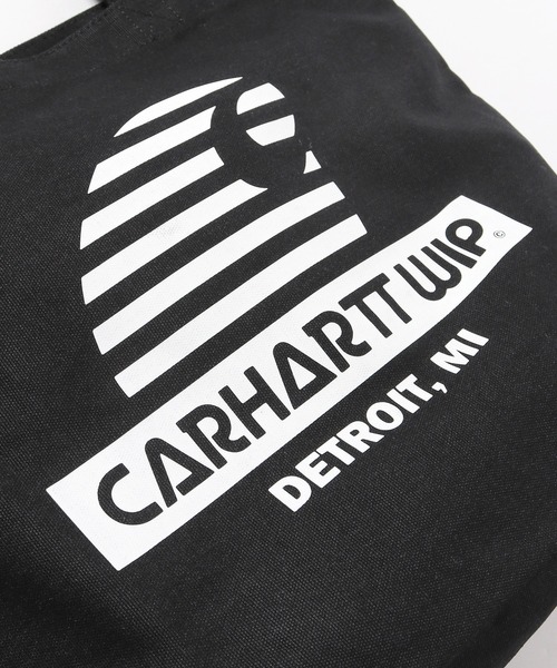 Carhartt WIP（カーハートダブリューアイピー）の「Carhartt WIP/カーハートダブリューアイピー CANVAS GRAPHIC TOTE トートバッグ（トートバッグ・メンズ・ホワイト/ベージュ/ブラック・FREE）」の9枚目の写真