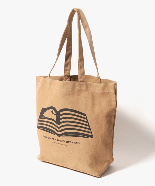 Carhartt WIP（カーハートダブリューアイピー）の「Carhartt WIP/カーハートダブリューアイピー CANVAS GRAPHIC TOTE トートバッグ（トートバッグ・メンズ・ホワイト/ベージュ/ブラック・FREE）」の17枚目の写真