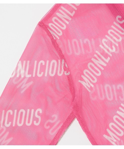 R4G（アールフォージー）の「[MOONLICIOUS]シースルーTOPS（Tシャツ/カットソー・レディース・ピンク/ブラック・SMALL/X-SMALL/MEDIUM/XX-SMALL）」の15枚目の写真