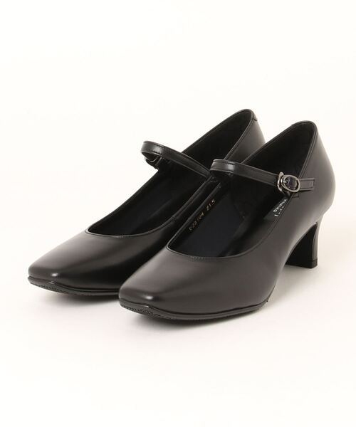 卑弥呼(ヒミコ)の「【Made in Japan】【卑弥呼】5cmヒールスクエアトゥストラップパンプス/633104(パンプス・レディース・ブラック・23.0cm/23.5cm/22.0cm/26.5cm/26.0cm/24.0cm/25.0cm/25.5cm/22.5cm/21.5cm/24.5cm)」の9枚目の写真