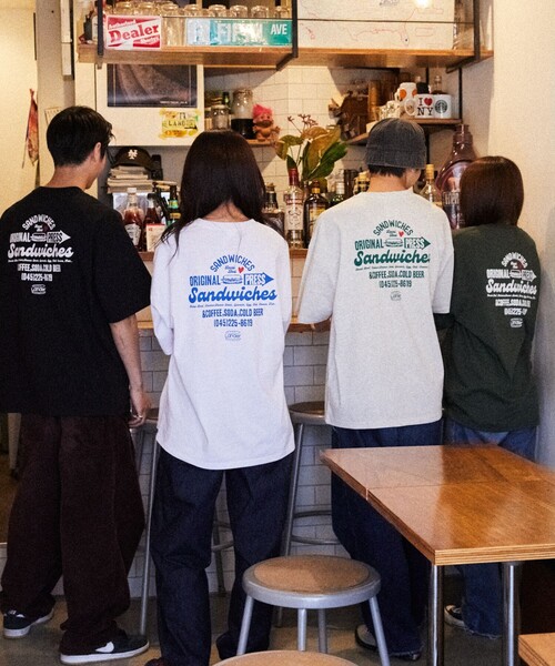 FREAK'S STORE(フリークスストア)の「【限定展開】LANDER×FREAK'S STORE/ランダー 別注 ビッグシルエット バックプリント クルーネックTシャツ(Tシャツ/カットソー・メンズ・ホワイト/アッシュグレー/ブラック/ダークグリーン・SMALL/MEDIUM/LARGE/X-LARGE)」の9枚目の写真