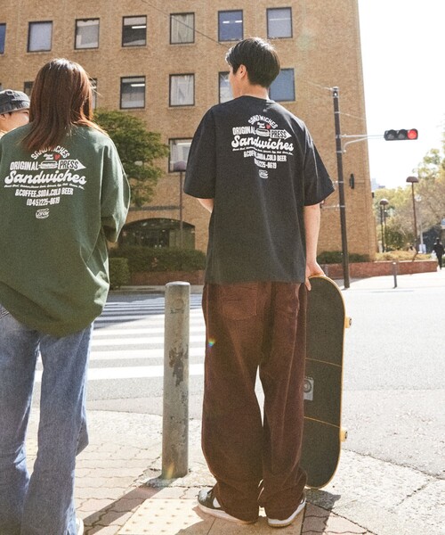 FREAK'S STORE(フリークスストア)の「【限定展開】LANDER×FREAK'S STORE/ランダー 別注 ビッグシルエット バックプリント クルーネックTシャツ(Tシャツ/カットソー・メンズ・ホワイト/アッシュグレー/ブラック/ダークグリーン・SMALL/MEDIUM/LARGE/X-LARGE)」の13枚目の写真
