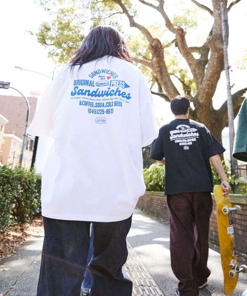 FREAK'S STORE(フリークスストア)の「【限定展開】LANDER×FREAK'S STORE/ランダー 別注 ビッグシルエット バックプリント クルーネックTシャツ(Tシャツ/カットソー・メンズ・ホワイト/アッシュグレー/ブラック/ダークグリーン・SMALL/MEDIUM/LARGE/X-LARGE)」の18枚目の写真