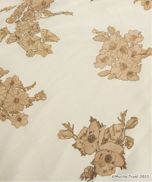 RANDA（ランダ）の「【Mucha×RANDA】フラワープリントスカート（スカート・レディース・クリーム/オレンジ・0/1）」の19枚目の写真