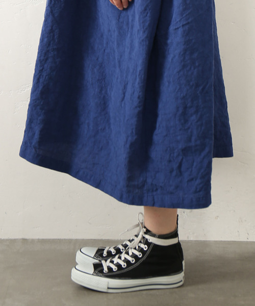 JOURNAL STANDARD LUXE(ジャーナルスタンダード ラックス)の「40リネン Vネックワンピース(ワンピース・レディース・ブルー/ブラック/ホワイト・FREE)」の11枚目の写真