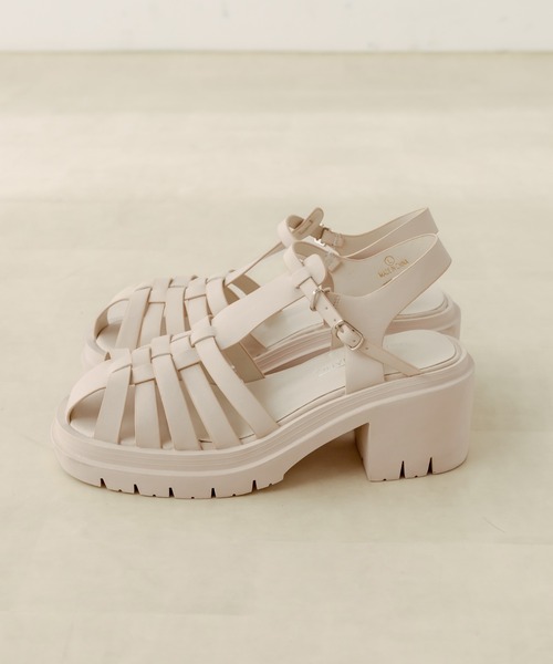 OLIVE des OLIVE（オリーブデオリーブ）の「ヒールアップグルカサンダル　1031130120（サンダル・レディース・ブラック/アイボリー・SMALL/MEDIUM/LARGE）」の10枚目の写真