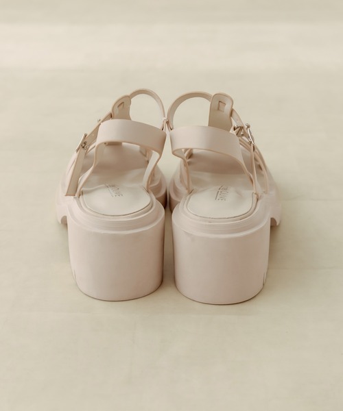 OLIVE des OLIVE（オリーブデオリーブ）の「ヒールアップグルカサンダル　1031130120（サンダル・レディース・ブラック/アイボリー・SMALL/MEDIUM/LARGE）」の22枚目の写真