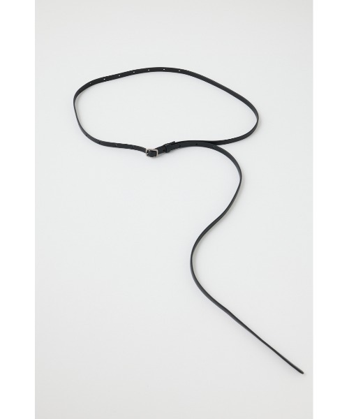 MOUSSY(マウジー)の「SLIM F/LEATHER LONG ベルト(ベルト・レディース・ブラック/ブラック系その他・FREE)」の2枚目の写真