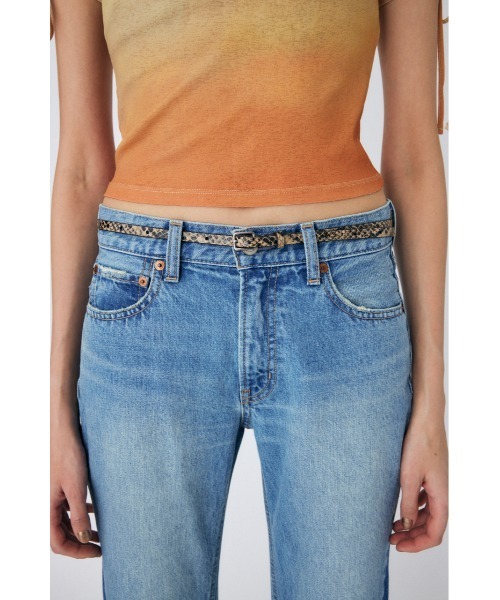 MOUSSY(マウジー)の「SLIM F/LEATHER LONG ベルト(ベルト・レディース・ブラック/ブラック系その他・FREE)」の7枚目の写真