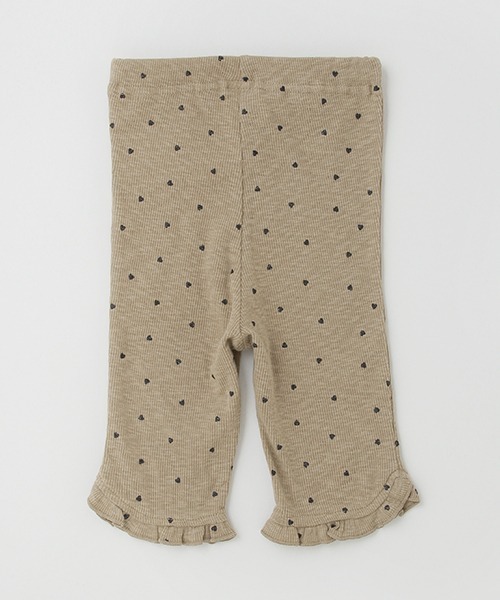 petit main（プティマイン）の「【接触冷感】裾フリルパンツ（レギンス/スパッツ・キッズ・チャコール/キナリ/ベージュ/ラベンダー/サックスブルー/オフホワイト・80ｃｍ/110cm/90cm/100cm/120cm/130cm）」の9枚目の写真