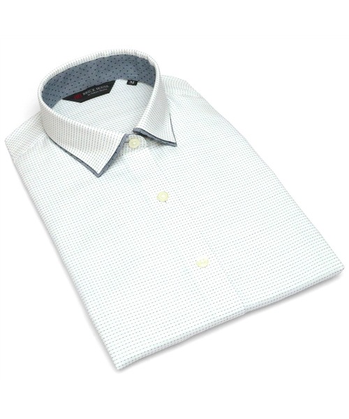 TOKYO SHIRTS(トウキョウシャツ)の「形態安定ノーアイロン ワイド衿 七分袖ビジネスワイシャツ(ビジネスシャツ・レディース・ライトグリーン・LL/S/M/L/XL)」の7枚目の写真