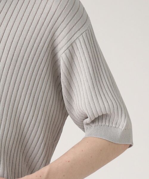 tk.TAKEO KIKUCHI（ティーケータケオキクチ）の「◆スキッパーニットポロシャツ（ポロシャツ・メンズ・ブラック/グレー・02/03）」の15枚目の写真