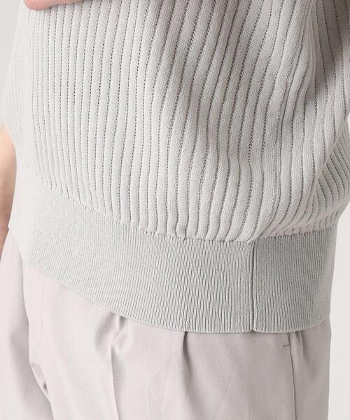 tk.TAKEO KIKUCHI（ティーケータケオキクチ）の「◆スキッパーニットポロシャツ（ポロシャツ・メンズ・ブラック/グレー・02/03）」の10枚目の写真