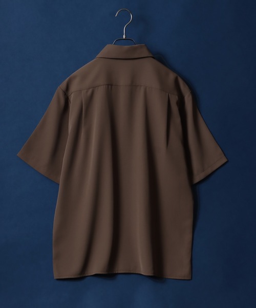 ANPAS(アンパス)の「2WAY Drape Twill Fabric Oversized Shirt/別注 2WAY ドレープツイル オーバーサイズ シャツ(シャツ/ブラウス・メンズ・ベージュ/ブラック/チャコール/ホワイト・L/LL/M)」の11枚目の写真