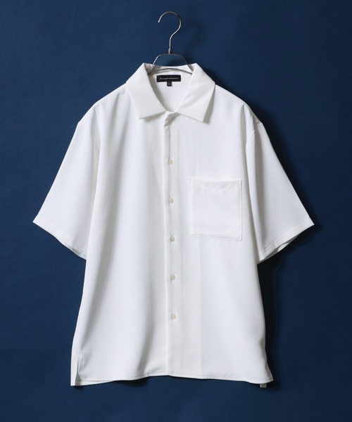 ANPAS(アンパス)の「2WAY Drape Twill Fabric Oversized Shirt/別注 2WAY ドレープツイル オーバーサイズ シャツ(シャツ/ブラウス・メンズ・ベージュ/ブラック/チャコール/ホワイト・L/LL/M)」の9枚目の写真