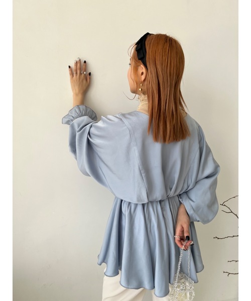 JUMELLE(ジュメロ)の「リリーペプラムブラウス(シャツ/ブラウス・レディース・ブルー/ピンク・FREE)」の17枚目の写真