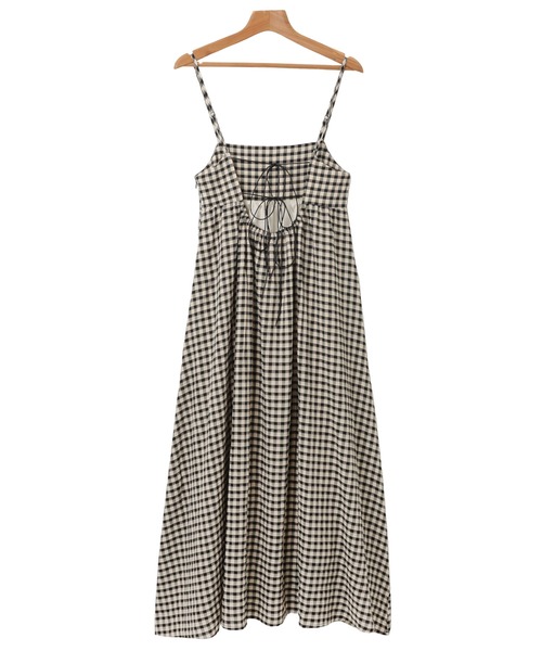 andme（アンドミー）の「バックオープンリボンキャミワンピース（ワンピース・レディース・イエロー/ブラック系/ブラック/イエロー×グリーン/ホワイト×ブラック/ブラウン系/グリーン系その他・FREE）」の16枚目の写真