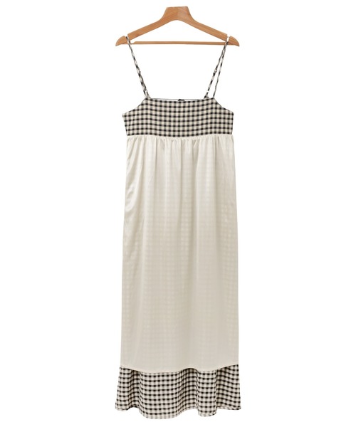 andme（アンドミー）の「バックオープンリボンキャミワンピース（ワンピース・レディース・イエロー/ブラック系/ブラック/イエロー×グリーン/ホワイト×ブラック/ブラウン系/グリーン系その他・FREE）」の15枚目の写真