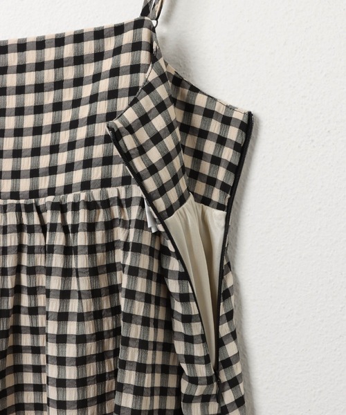 andme（アンドミー）の「バックオープンリボンキャミワンピース（ワンピース・レディース・イエロー/ブラック系/ブラック/イエロー×グリーン/ホワイト×ブラック/ブラウン系/グリーン系その他・FREE）」の18枚目の写真