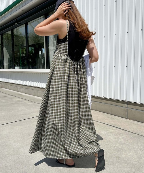 セール】バックオープンリボンキャミワンピース（ワンピース）｜andme