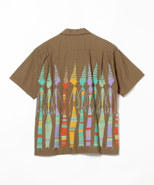 STAR OF HOLLYWOOD(スターオブハリウッド)の「STAR OF HOLLYWOOD / TYPEWRITER COTTON OPEN SHIRT “AFRICAN DAUGHTERS”(シャツ/ブラウス・メンズ・ネイビー/ブラウン・LARGE/X-LARGE)」の8枚目の写真