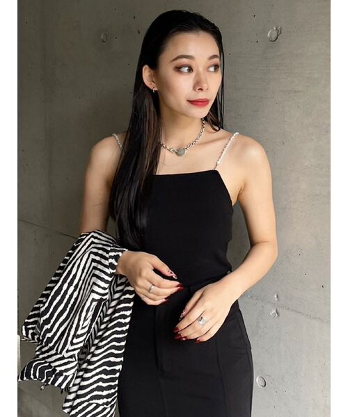 EVRIS(エヴリス)の「パールリブキャミソール(キャミソール・レディース・ブラック/ホワイト/グリーン・FREE)」の20枚目の写真