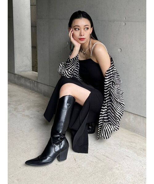 EVRIS(エヴリス)の「パールリブキャミソール(キャミソール・レディース・ブラック/ホワイト/グリーン・FREE)」の10枚目の写真